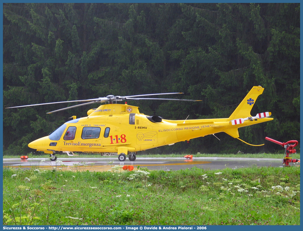 I-REMV
118 Regione Veneto
Agusta A109E Power
LEONE 1
Base di Treviso
(variante)
Parole chiave: 118;Veneto;Treviso;Agusta;A109;A;109;Power;I-REMV;Leone 1;Leone1;Elicottero;Elisoccorso