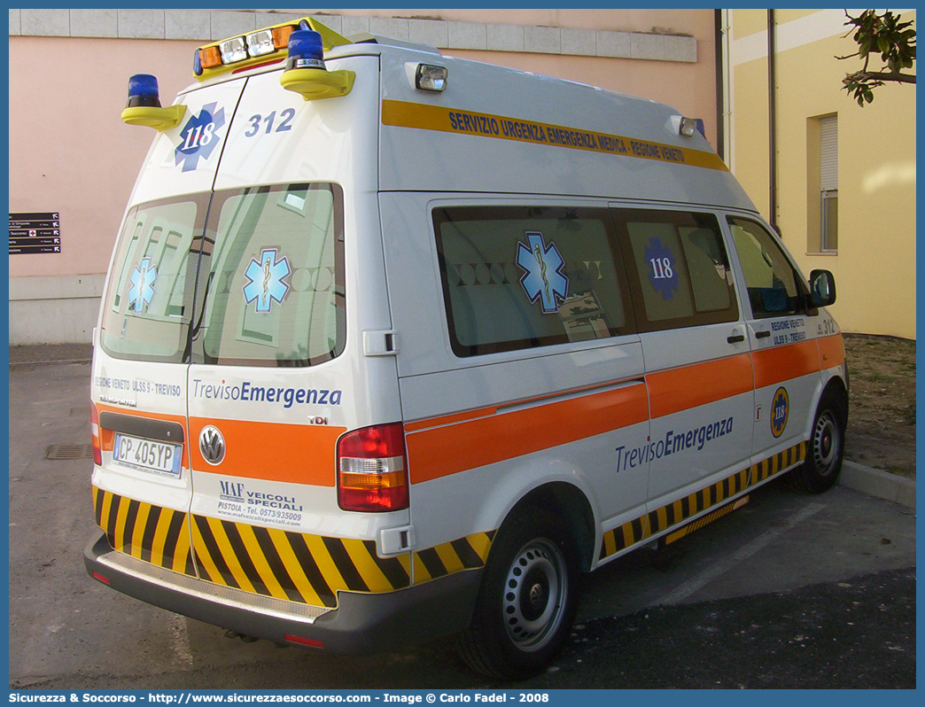 312
SUEM 118 Treviso Emergenza
Azienda ULSS 2 - Marca Trevigiana
Volkswagen Transporter T5
Allestitore MAF S.n.c.
Parole chiave: 118;SUEM;S.U.E.M.;Treviso;Emergenza;Ambulanza;Volkswagen;Transporter;T5;MAF