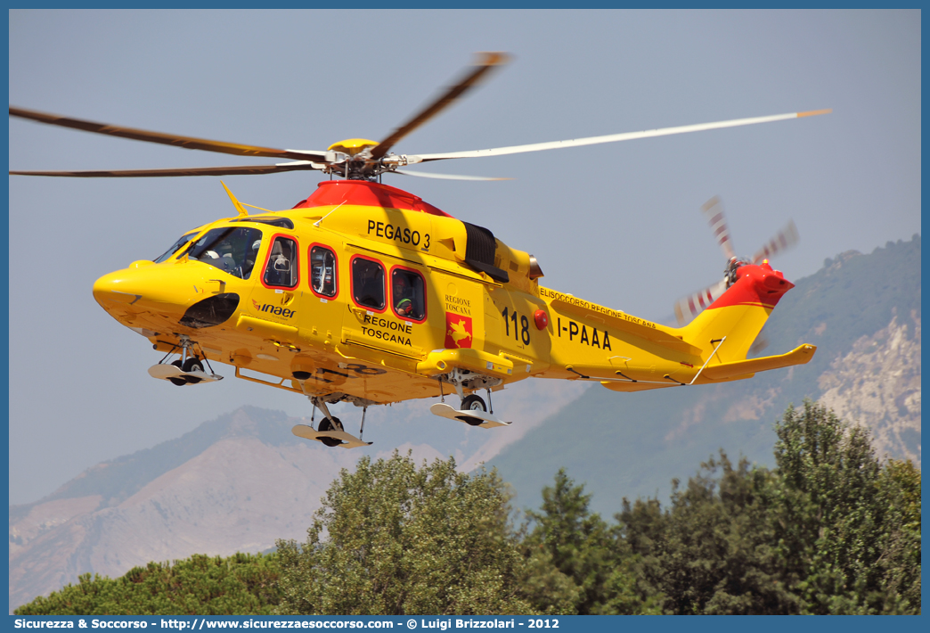 I-PAAA
118 Regione Toscana
AgustaWestland AW139
PEGASO 3
Base di Massa
Parole chiave: 118;Toscana;Massa;AgustaWestland;Agusta;Westland;AW139;AW;139;I-PAAA;Pegaso 3;Pegaso3;Elicottero;Elisoccorso