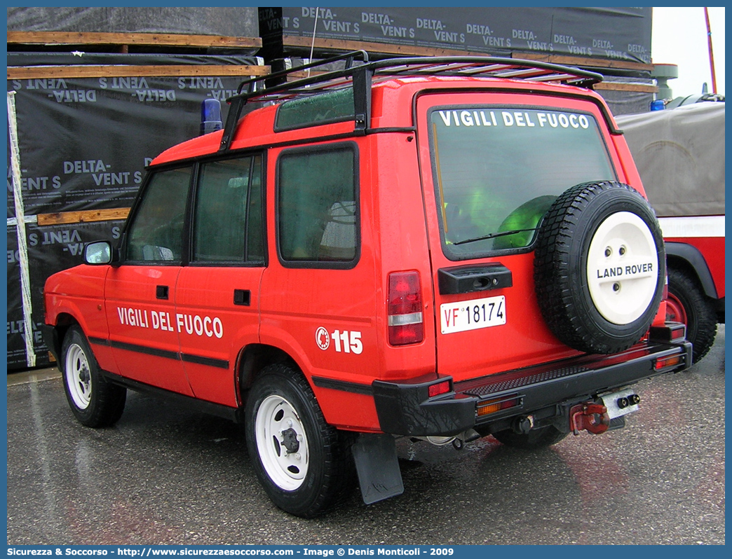 VF 18174
Corpo Nazionale Vigili del Fuoco
Land Rover Discovery I serie restyling
Parole chiave: VF;V.F.;VVF;V.V.F;Corpo;Nazionale;Vigili del Fuoco;Vigili;Fuoco;Land Rover;Discovery