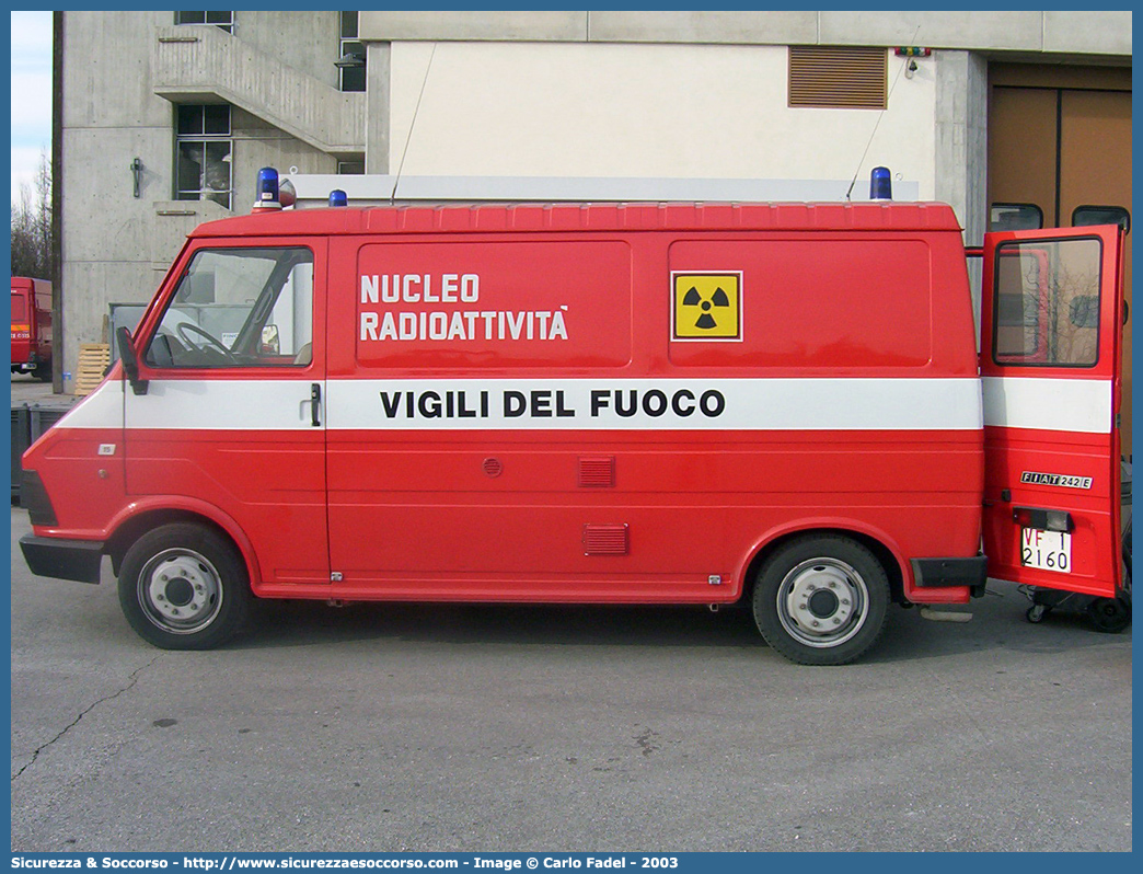 VF 12160
Corpo Nazionale Vigili del Fuoco
Nucleo N.B.C.R.
Fiat 242E
Parole chiave: VVF;V.V.F.;Corpo;Nazionale;Vigili;del;Fuoco;NBCR;N.B.C.R.;Nucleare;Batteriologico;Chimico;Radiologico;Radiometrico;Radiometria;Radioattività;Radioattivita;Fiat;242E