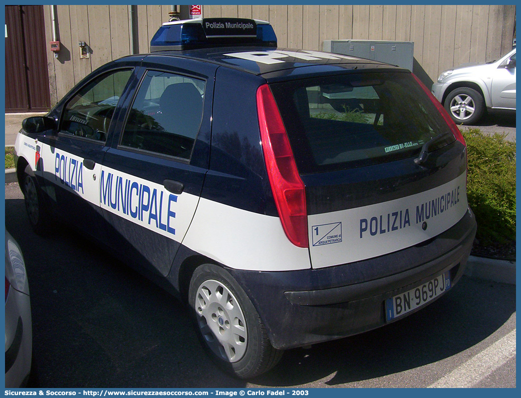 -
Polizia Municipale
Comune di Arquà Petrarca
Fiat Punto II serie
Parole chiave: Polizia;Locale;Municipale;Arquà Petrarca;Arqua Petrarca;Fiat;Punto