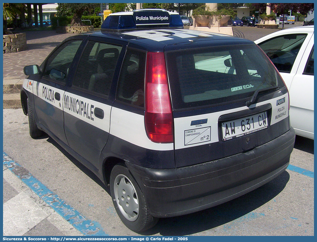 -
Polizia Municipale
Comune di Campodarsego
Fiat Punto I serie
Parole chiave: Polizia;Locale;Municipale;Campodarsego;Fiat;Punto