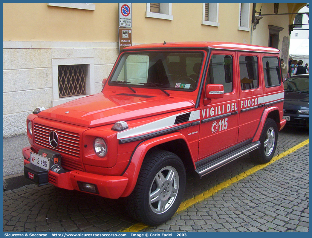 VF 21486
Corpo Nazionale Vigili del Fuoco
Mercedes Benz Classe G W463 Wagon
Parole chiave: Corpo;Nazionale;Vigili del Fuoco;Vigili;Fuoco;Mercedes Benz;Classe G;W463;Wagon