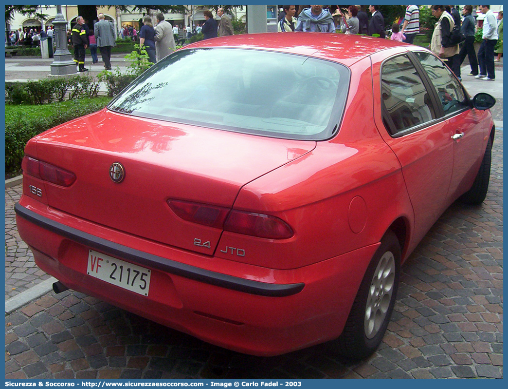 VF 21175
Corpo Nazionale Vigili del Fuoco
Alfa Romeo 156 I serie
Parole chiave: VVF;V.V.F.;Corpo;Nazionale;Vigili;del;Fuoco;Alfa;Romeo;156