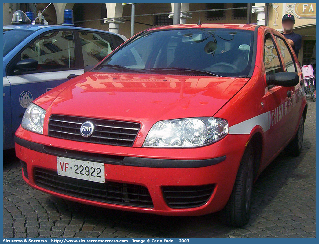 VF 22922
Corpo Nazionale Vigili del Fuoco
Fiat Punto III serie
Parole chiave: VVF;V.V.F.;Corpo;Nazionale;Vigili;del;Fuoco;Fiat;Punto