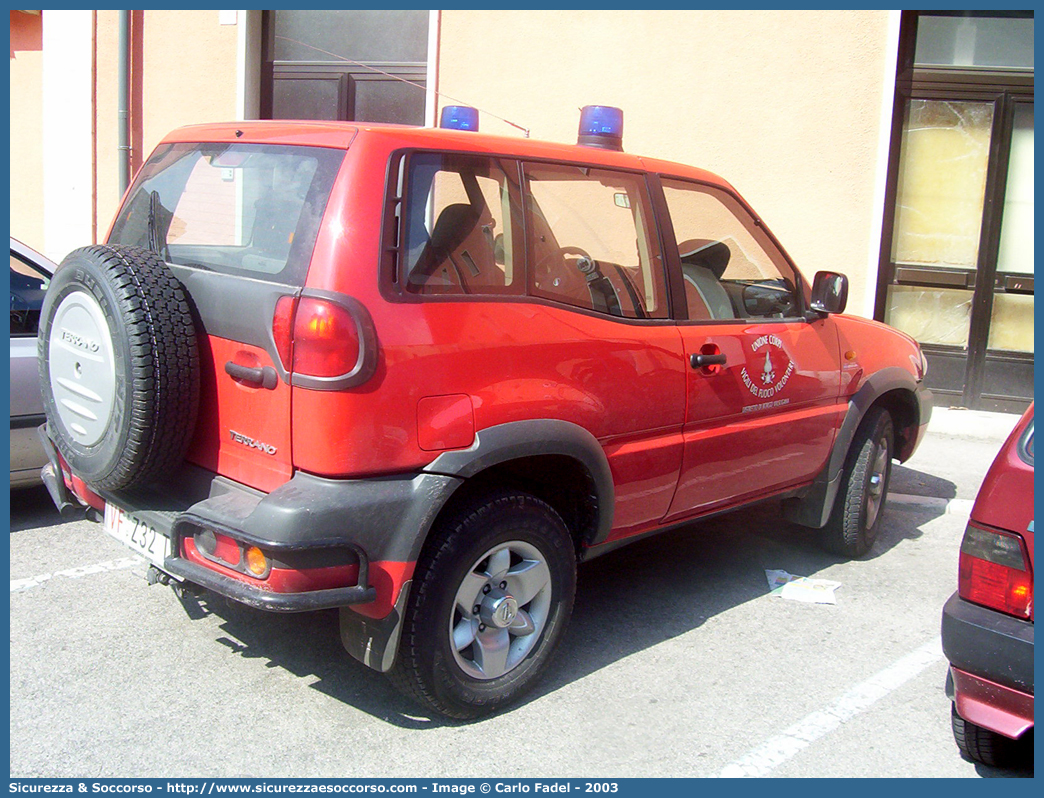 VF Z32 TN
Unione Distrettuale di Borgo Valsugana
Nissan Terrano II serie
Parole chiave: VF;V.F.;Vigili del Fuoco;Vigili;Fuoco;Unione Distrettuale;Borgo Valsugana;Nissan;Terrano II serie;Z32TN