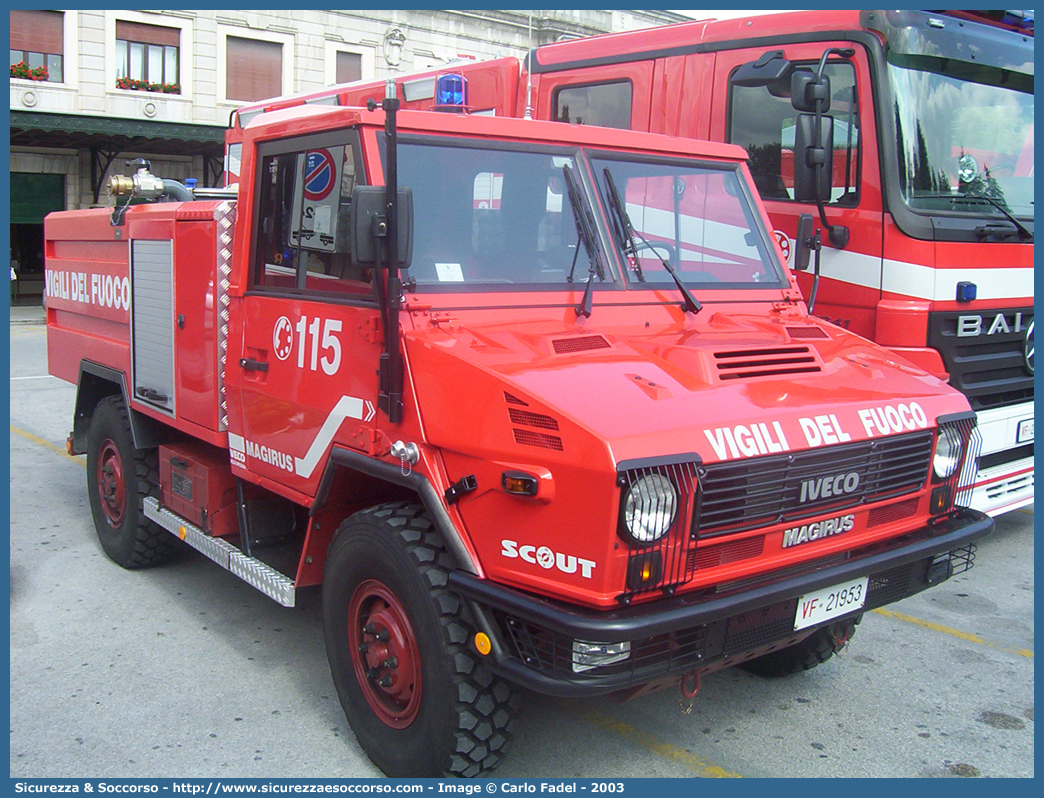 VF 21953
Corpo Nazionale Vigili del Fuoco
Iveco 40.10WM Scout
Parole chiave: Corpo;Nazionale;Vigili del Fuoco;Vigili;Fuoco;Iveco;40.10;WM;Scout;VM90;VM 90;AIB