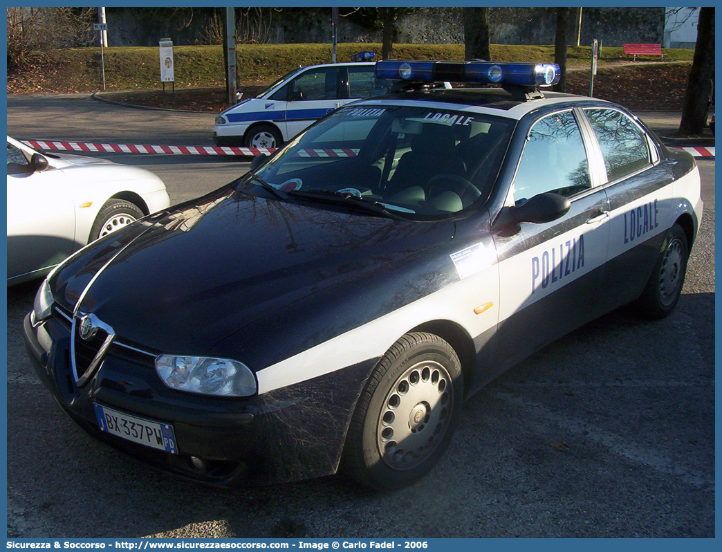 -
Polizia Locale
Comune di Abano Terme
Alfa Romeo 156 I serie
(variante)
Parole chiave: Polizia;Locale;Municipale;Abano Terme;Alfa Romeo;156