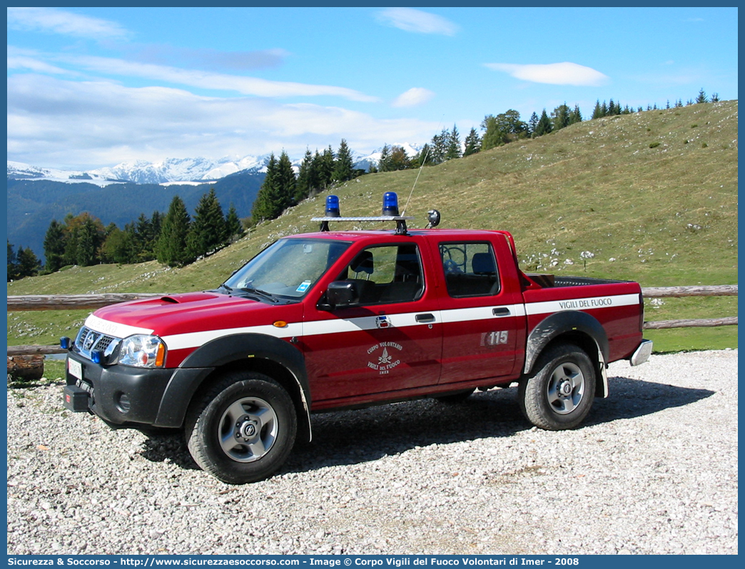 VF 1A3TN
Corpo Volontario Vigili del Fuoco Imer
Nissan Navara I serie restyling
Parole chiave: VF;V.F.;Vigili del Fuoco;Vigili;Fuoco;Volontari;Imer;Nissan;Navara II serie;1A3TN