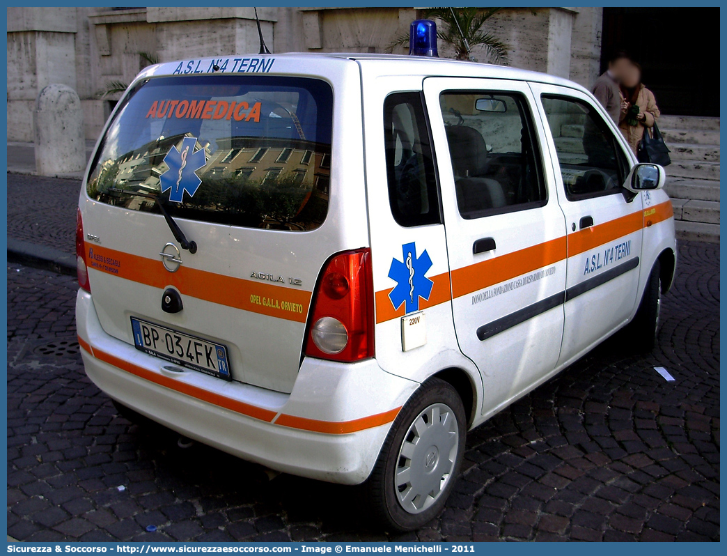 -
118 Umbria Soccorso
Azienda USL Umbria 2
Opel Agila I serie
Allestitore Alessi e Becagli S.n.c.
Parole chiave: 118;Umbria;Soccorso;Terni;Automedica;Auto Medica;Automedicalizzata;Auto Medicalizzata;Opel;Agila;Alessi e Becagli;Alessi;Becagli