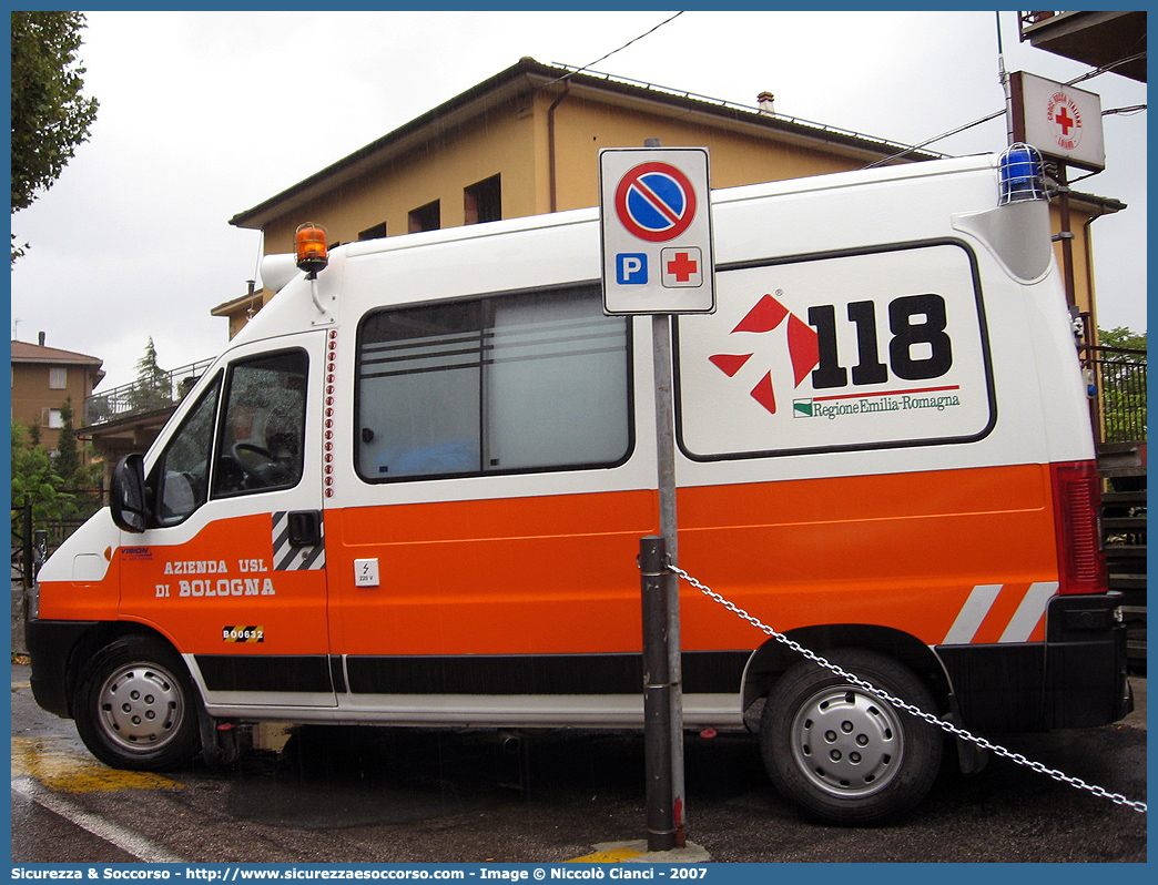 BO 0632
118 Bologna Soccorso
Fiat Ducato II serie restyling
Allestitore Vision S.r.l.
Parole chiave: 118;Bologna;Soccorso;Ambulanza;Fiat;Ducato;GECAV;Gestione;Emergenza;Cantieri;Alta Velocità;Variante di Valico