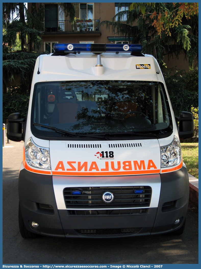 BO 0652
118 Bologna Soccorso
Fiat Ducato III serie
Allestitore Orion S.r.l.
Parole chiave: 118;Bologna;Soccorso;Ambulanza;Autoambulanza;Fiat;Ducato;X250;X 250;Orion