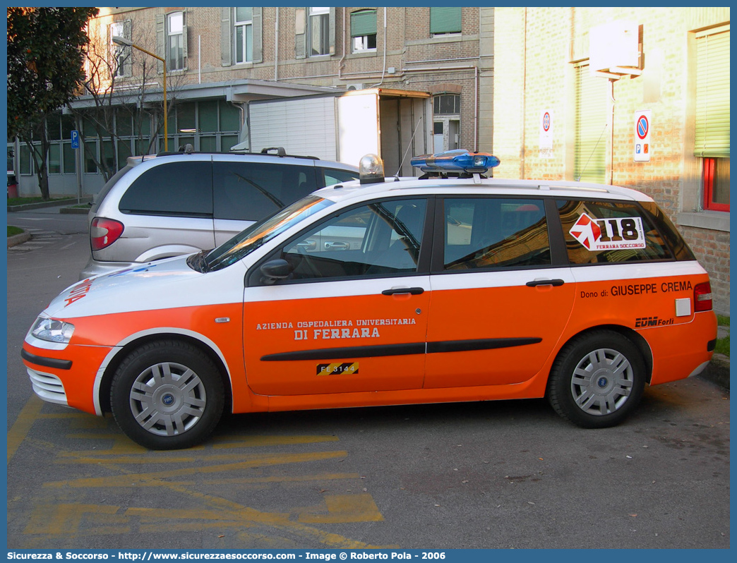 FE 3144
118 Ferrara Soccorso
Fiat Stilo Multiwagon
Allestitore EDM S.r.l.
Parole chiave: 118;Ferrara;Soccorso;Automedica;Automedicalizzata;Auto Medica;Auto Medicalizzata;Fiat;Stilo;Multiwagon;Multi Wagon;SW;S.W.;EDM