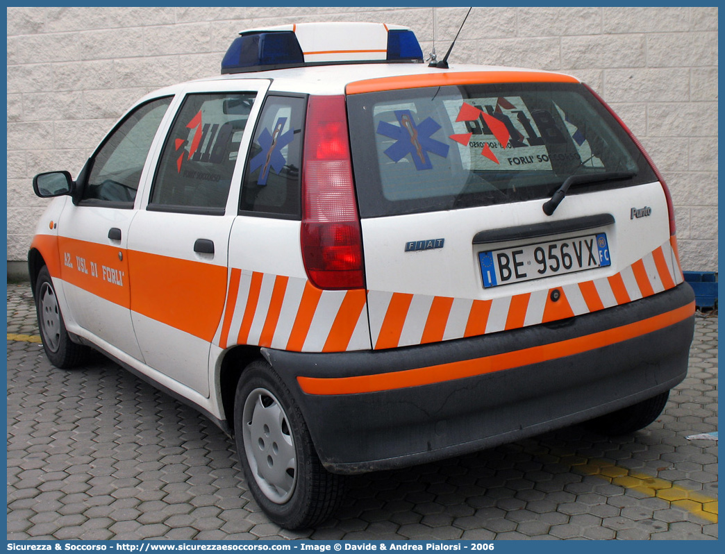 -
118 Romagna Soccorso
Ambito Territoriale di Forlì
Fiat Punto I serie
Parole chiave: 118;Romagna;Soccorso;Forlì;Automedica;Fiat;Punto