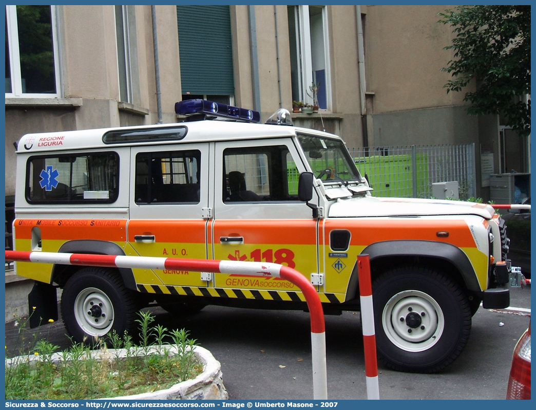 GOLF 0
118 Genova Soccorso
Land Rover Defender 110
Allestitore Mariani Fratelli S.r.l.
Parole chiave: 118;Genova;Soccorso;Automedica;Land Rover;Defender;110;Mariani Fratelli