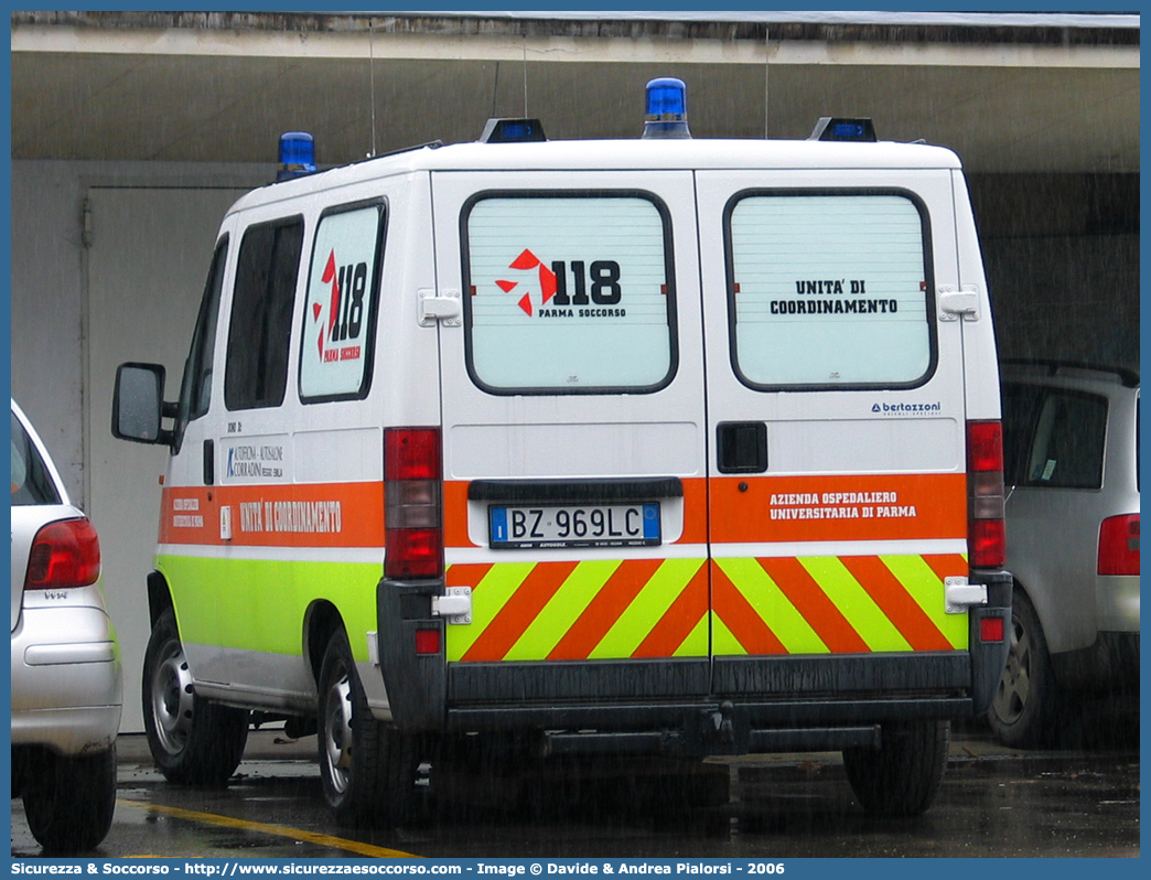 -
118 Parma Soccorso
Fiat Ducato II serie
Allestitore Bertazzoni S.r.l.
Parole chiave: 118;Parma;Soccorso;Fiat;Ducato;Bertazzoni