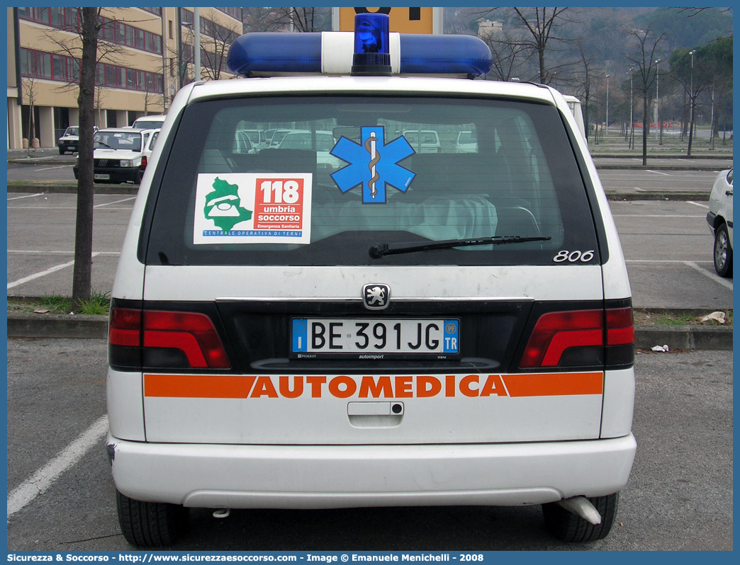 -
118 Umbria Soccorso
Azienda USL Umbria 2
Peugeot 806
Allestitore Bollanti S.r.l.
Parole chiave: 118;Umbria;Soccorso;Terni;Automedica;Peugeot;806