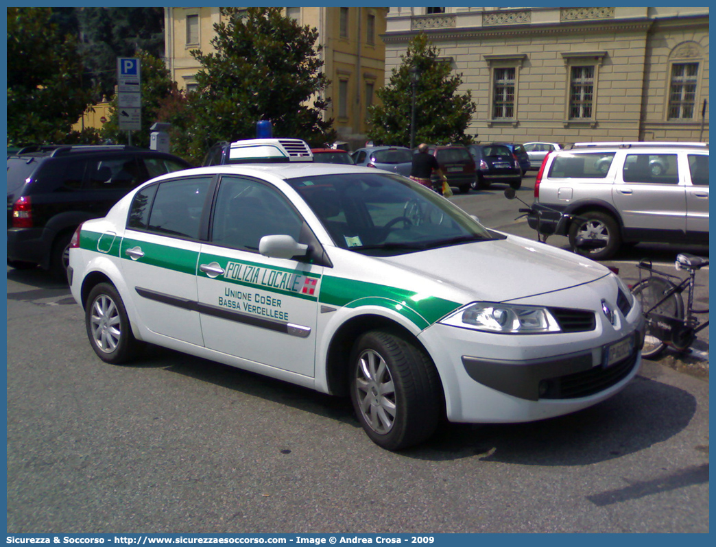 -
Polizia Locale
Unione Comuni CoSer Bassa Vercellese
Renault Megane III serie
Parole chiave: Polizia;Locale;Municipale;CoSer;Bassa Vercellese;Renault;Megane