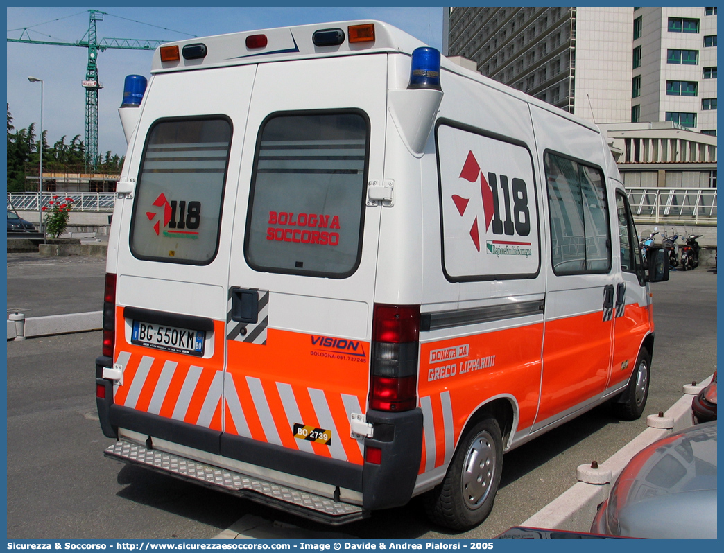 BO 2739
118 Bologna Soccorso
Fiat Ducato II serie
Parole chiave: 118;Bologna;Soccorso;Ambulanza;Fiat;Ducato