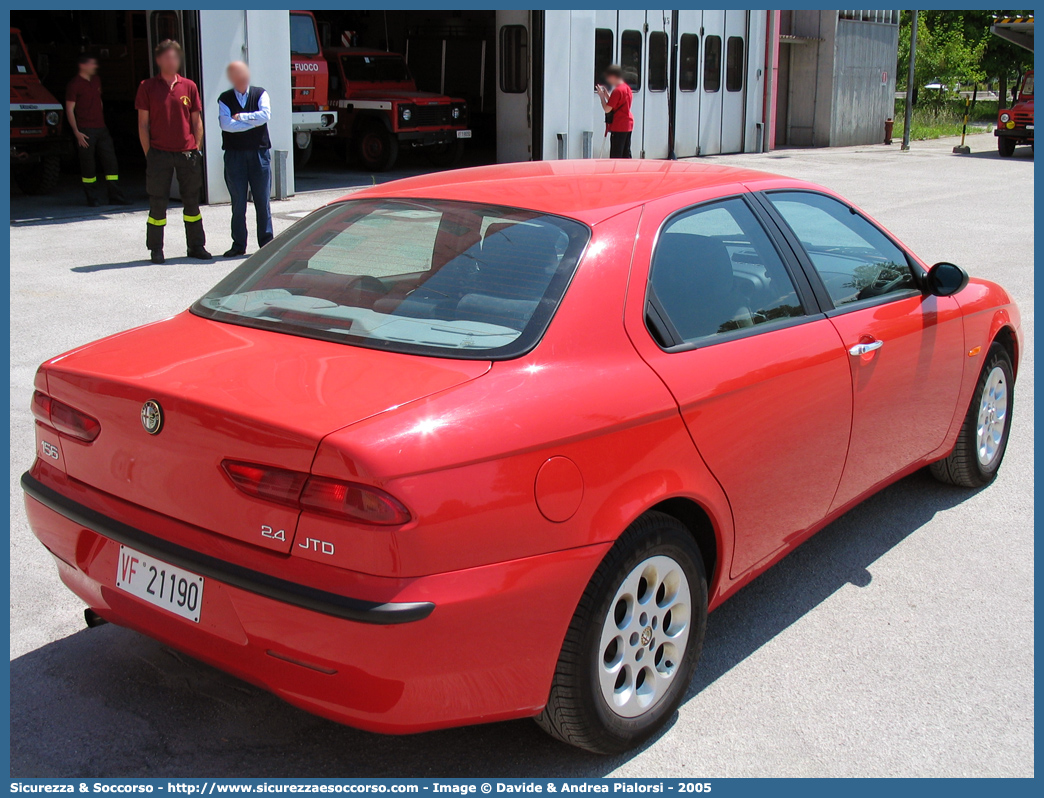 VF 21190
Corpo Nazionale Vigili del Fuoco
Alfa Romeo 156 I serie
Parole chiave: VVF;V.V.F.;Corpo;Nazionale;Vigili;del;Fuoco;Alfa;Romeo;156