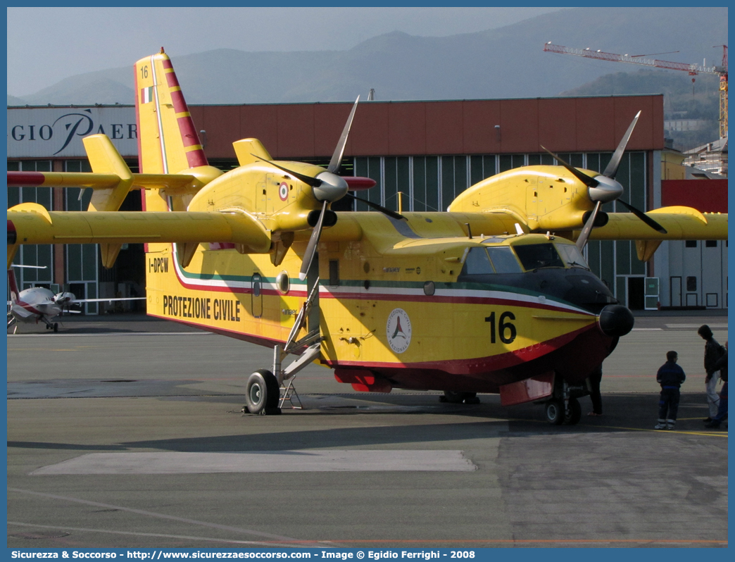 16 I-DPCW
Dipartimento Nazionale
Protezione Civile
Canadair/Bombardier Aerospace CL415
Parole chiave: Dipartimento;Nazionale;Protezione;Civile;DPC;D.P.C.;Canadair;Bombardier;Aerospace;CL415