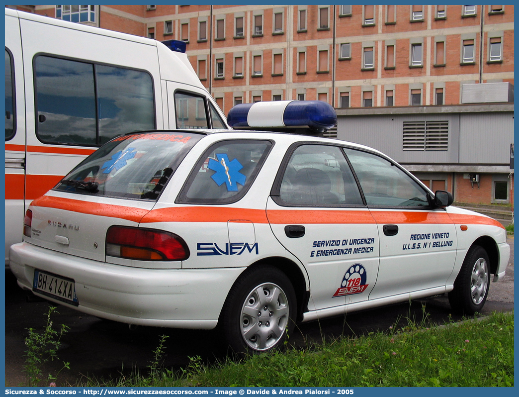 TANGO 3
SUEM 118 Belluno
Azienda ULSS 1 - Dolomiti
Belluno
Subaru Impreza Wagon II serie
Parole chiave: 118;SUEM;S.U.E.M.;Belluno;Pieve di Cadore;Automedica;Subaru;Impreza;Wagon