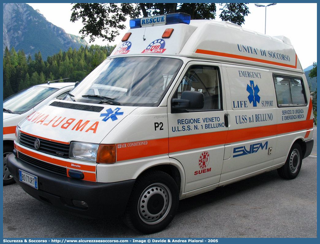 PAPA 2
SUEM 118 Belluno
Azienda ULSS 1 - Dolomiti
Pieve di Cadore
Volkswagen Transporter T4
Allestitore Nuova Lasamea
Parole chiave: 118;SUEM;S.U.E.M.;Belluno;Pieve di Cadore;Ambulanza;Volkswagen;Transporter;T4;Nuova Lasamea