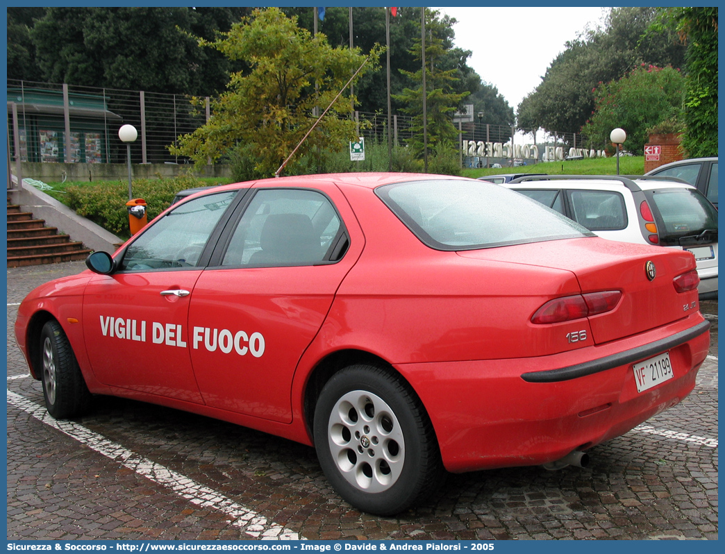 VF 21199
Corpo Nazionale Vigili del Fuoco
Alfa Romeo 156 I serie
Parole chiave: VVF;V.V.F.;Corpo;Nazionale;Vigili;del;Fuoco;Alfa;Romeo;156