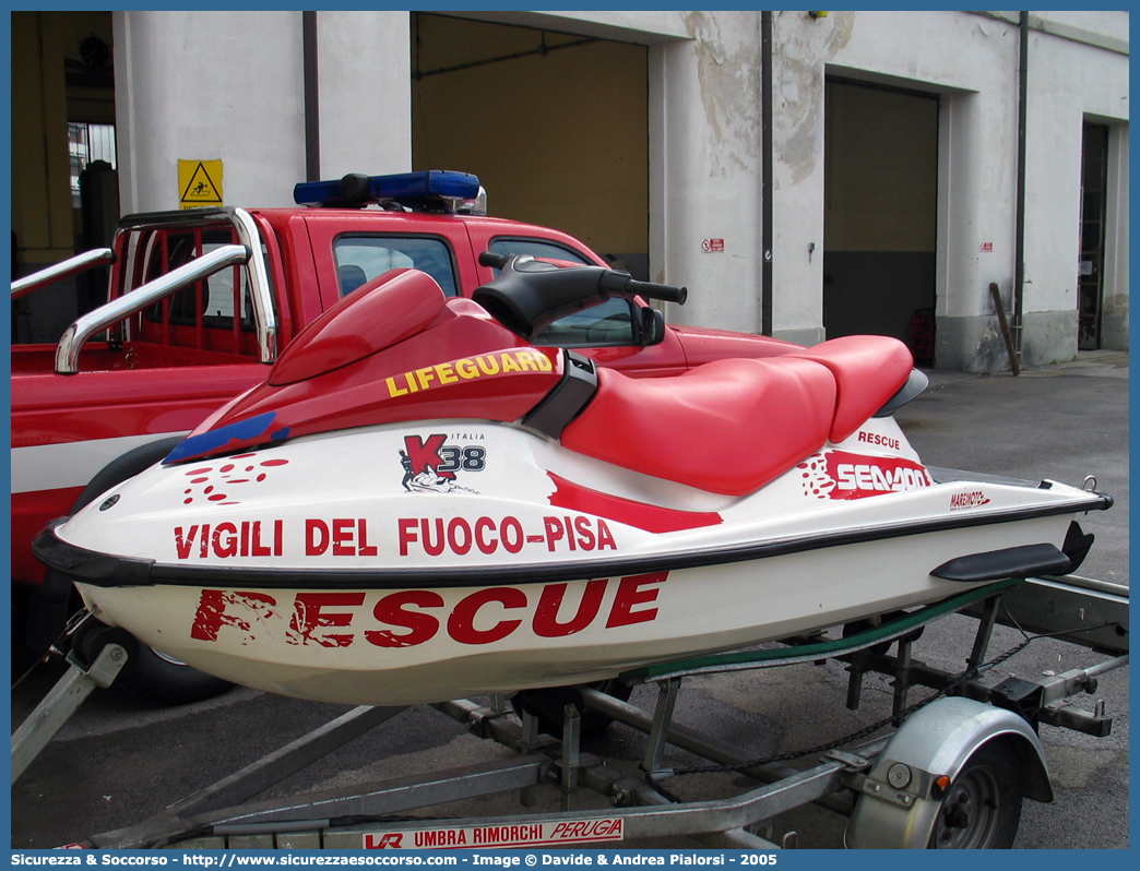 -
Corpo Nazionale Vigili del Fuoco
Nucleo Soccorso Subacqueo e Acquatico
SeaDoo GTI
Parole chiave: Corpo;Nazionale;Vigili del Fuoco;Vigili;Fuoco;Moto d&#039;Acqua;Moto;Acqua;Acquascooter;SeaDoo;Sea Doo;GTI;NSSA;N.S.S.A.;Soccorso;Subacqueo;Acquatico;Sommozzatori;Subacquei