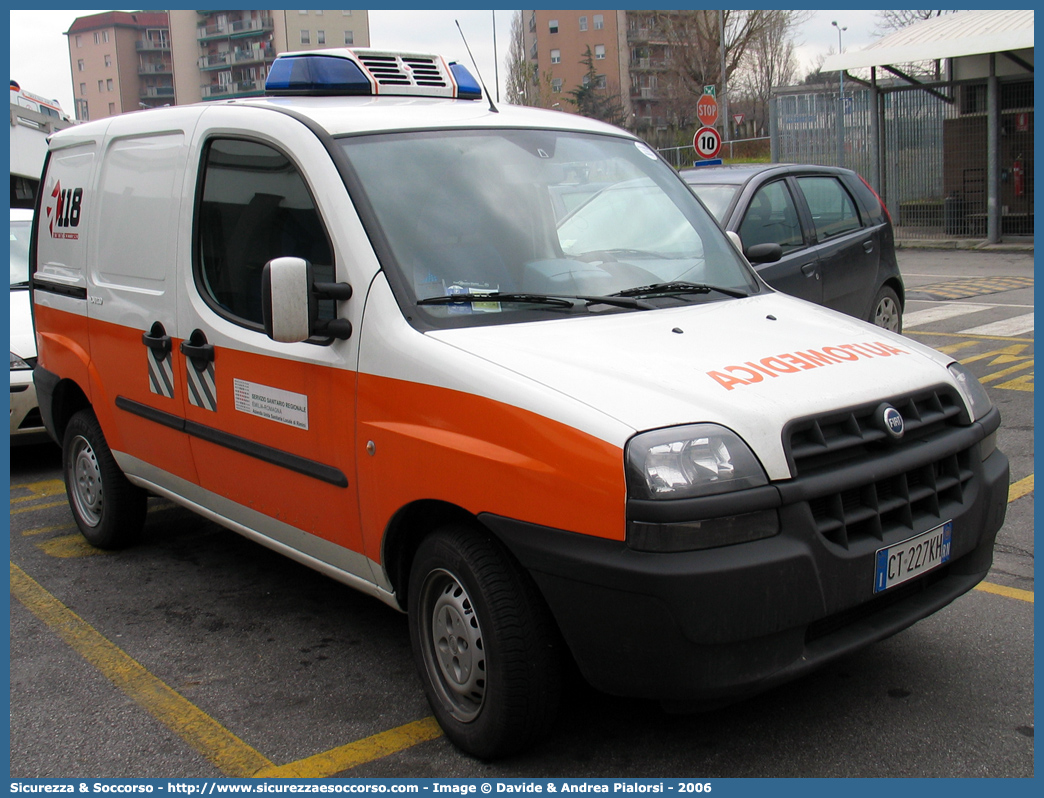 -
118 Romagna Soccorso
Ambito Territoriale di Rimini
Fiat Doblò I serie
Parole chiave: 118;Romagna;Soccorso;Rimini;Automedica;Fiat;Doblò