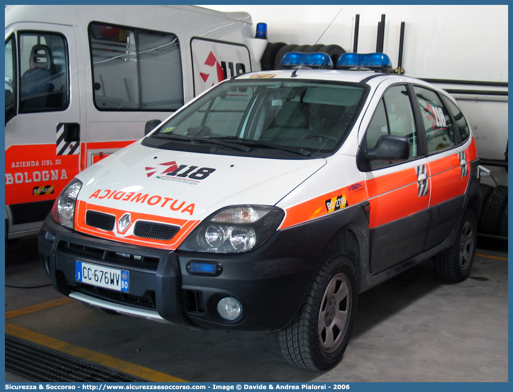 BO 2705
118 Bologna Soccorso
Renault Scenic RX4
Allestitore Vision S.r.l.
Parole chiave: 118;Bologna;Soccorso;Automedica;Renault;Scenic;RX4;Vision