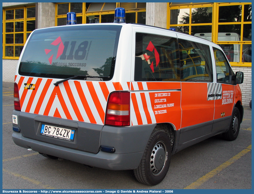 BO 2726
118 Bologna Soccorso
Mercedes Benz Classe V I serie
Allestitore Vision S.r.l.
Parole chiave: 118;Bologna;Soccorso;Automedica;Mercedes Benz;Vito;Vision