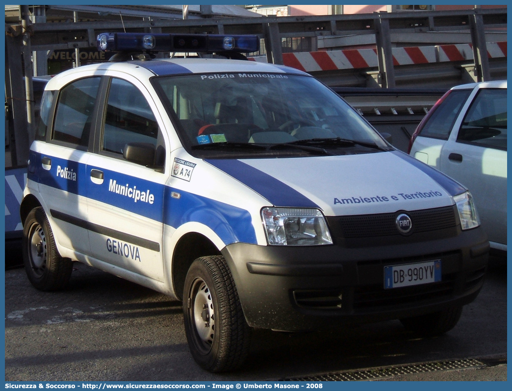 -
Polizia Municipale
Comune di Genova
Nucleo Ambiente e Territorio
Fiat Nuova Panda 4x4 I serie
Parole chiave: Polizia;Locale;Municipale;Genova;Fiat;Nuova Panda;Territorio;Ambiente