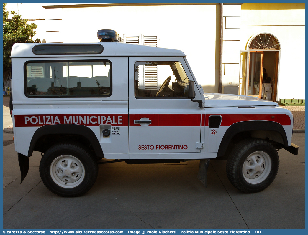 -
Polizia Municipale
Comune di Sesto Fiorentino
Land Rover Defender 90
Parole chiave: Polizia;Locale;Municipale;Sesto Fiorentino;Land Rover;Defender;90