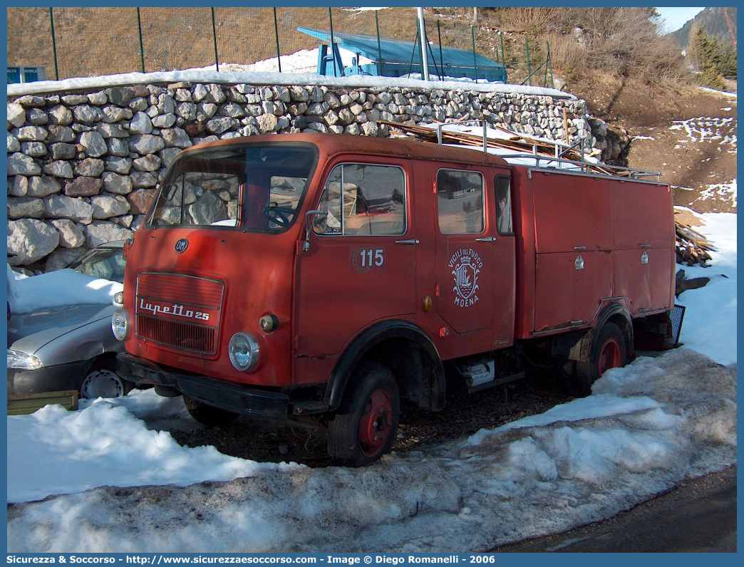 -
Vigili del Fuoco Moena
OM Lupetto 25
Parole chiave: VF;V.F.;Vigili del Fuoco;Vigili;Fuoco;Moena;OM;Lupetto 25