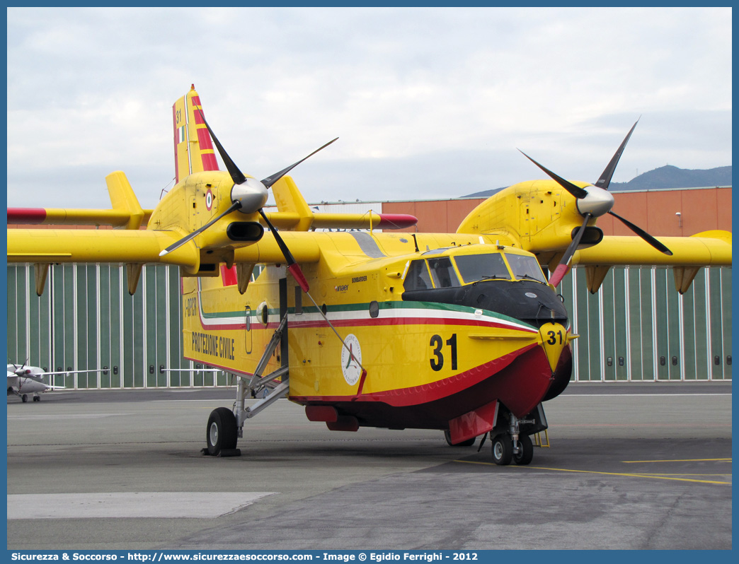 31 I-DPCR
Dipartimento Nazionale
Protezione Civile
Canadair/Bombardier Aerospace CL415
Parole chiave: Dipartimento;Nazionale;Protezione;Civile;DPC;D.P.C.;Canadair;Bombardier;Aerospace;CL415