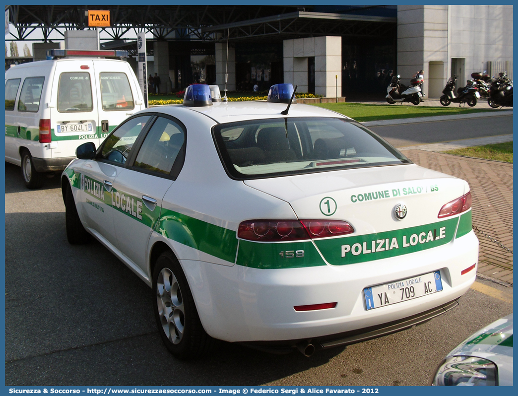 Polizia Locale YA709AC
Polizia Locale
Comune di Salò
Alfa Romeo 159
Allestitore Carrozzeria Battiston
Parole chiave: PL;P.L.;PM;P.M.;Polizia;Locale;Municipale;Salò;Alfa Romeo;159;Battiston