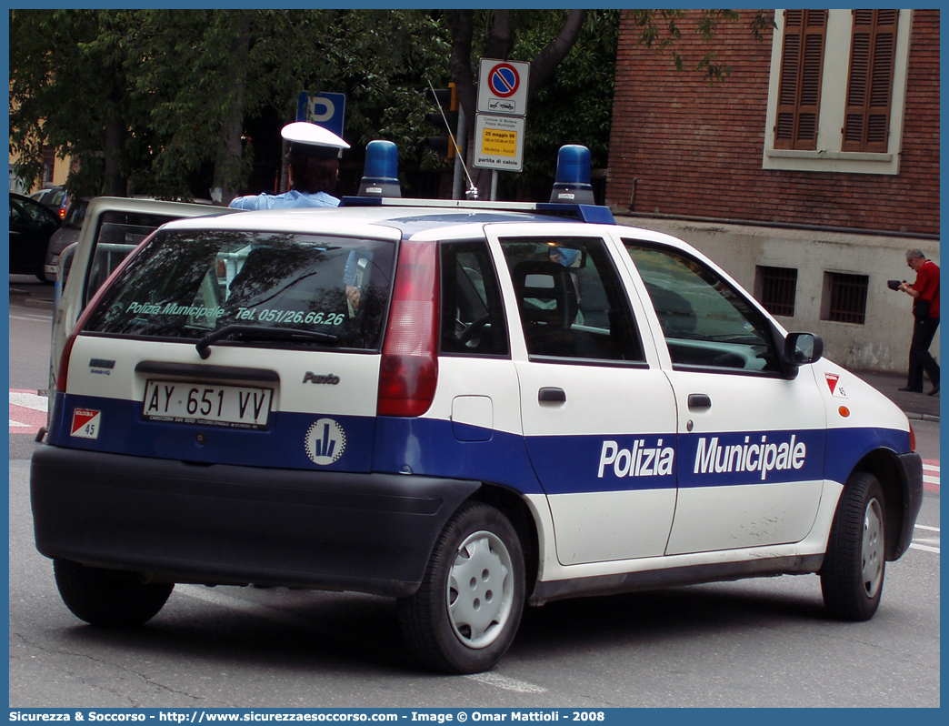 -
Polizia Municipale
Comune di Bologna
Fiat Punto I serie
Parole chiave: Polizia;Municipale;Locale;Bologna;Fiat;Punto