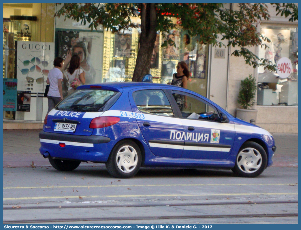 24-1503
Република България
Софийска Полиция
Peugeot 206
Parole chiave: Repubblica di Bulgaria;Bulgaria;Република България;България;Polizia Locale Sofia;Софийска Полиция;Peugeot;206