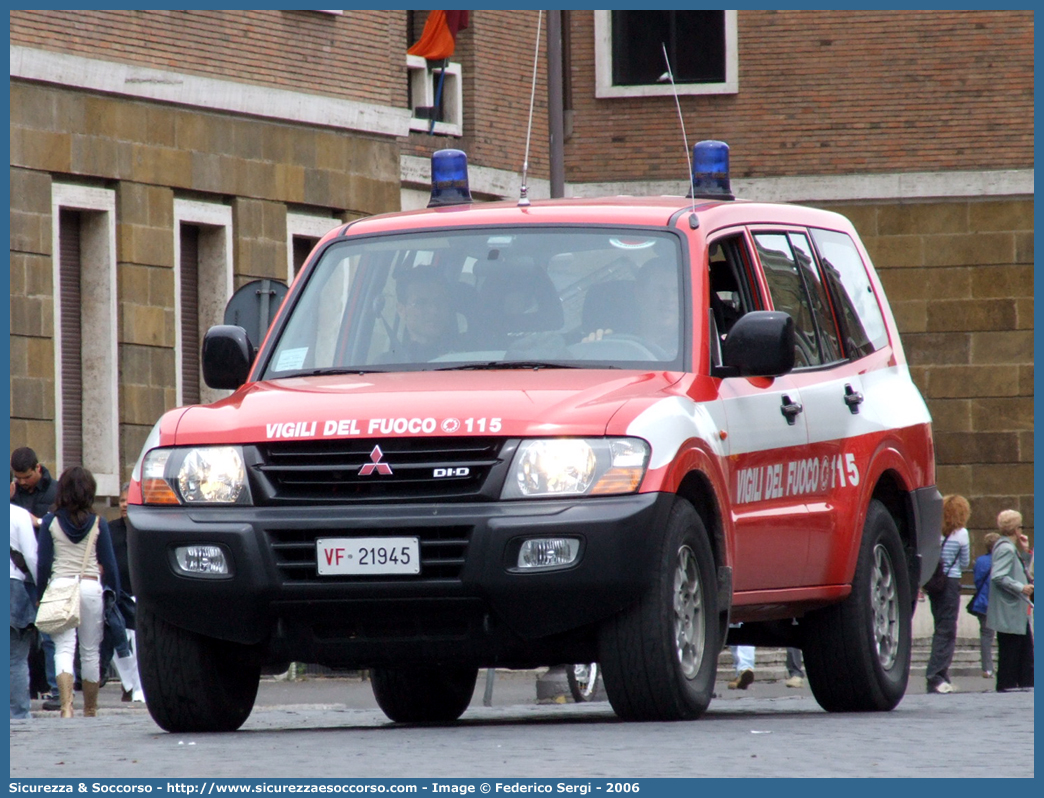 VF 21945
Corpo Nazionale Vigili del Fuoco
Mitsubishi Pajero LWB III serie
Parole chiave: Corpo;Nazionale;Vigili del Fuoco;Vigili;Fuoco;Mitsubishi;Pajero;LWB