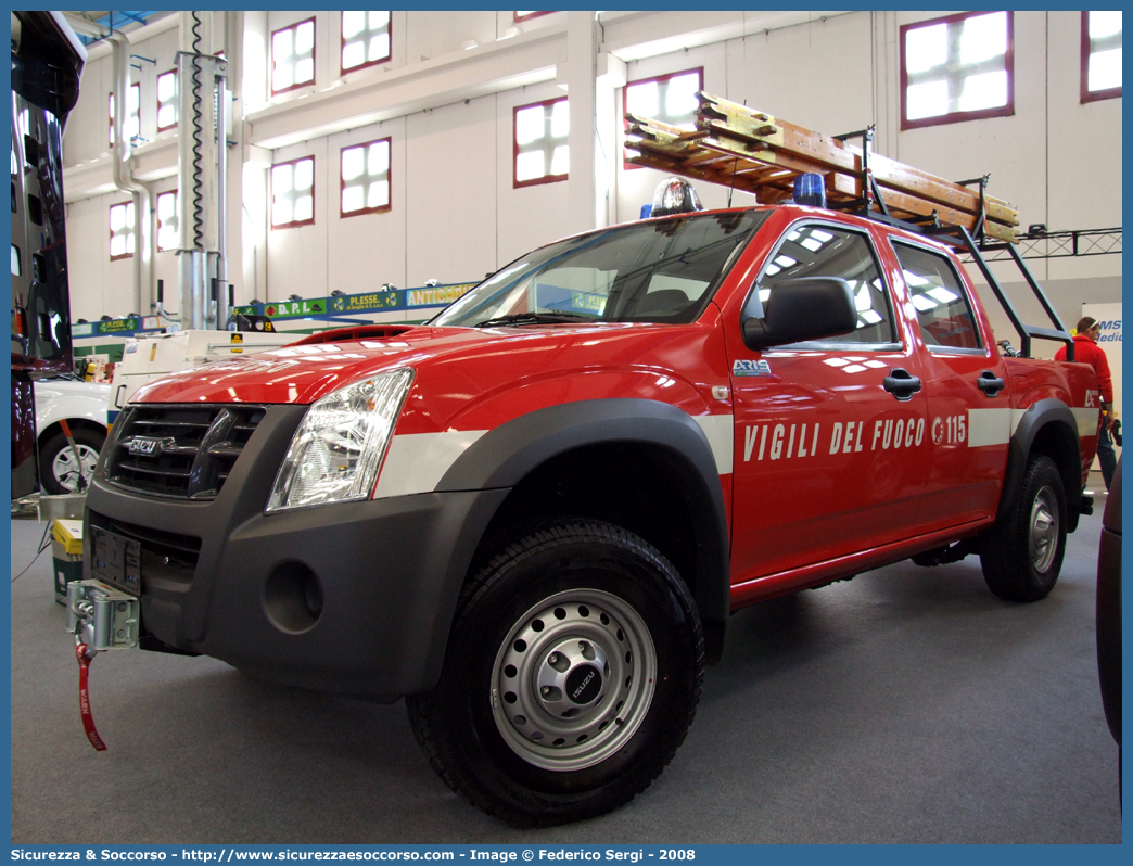 -
Corpo Nazionale Vigili del Fuoco
Isuzu D-Max I serie I restyling
Parole chiave: VVF;V.V.F.;Corpo;Nazionale;Vigili;del;Fuoco;Isuzu;Dmax;D-Max;D Max