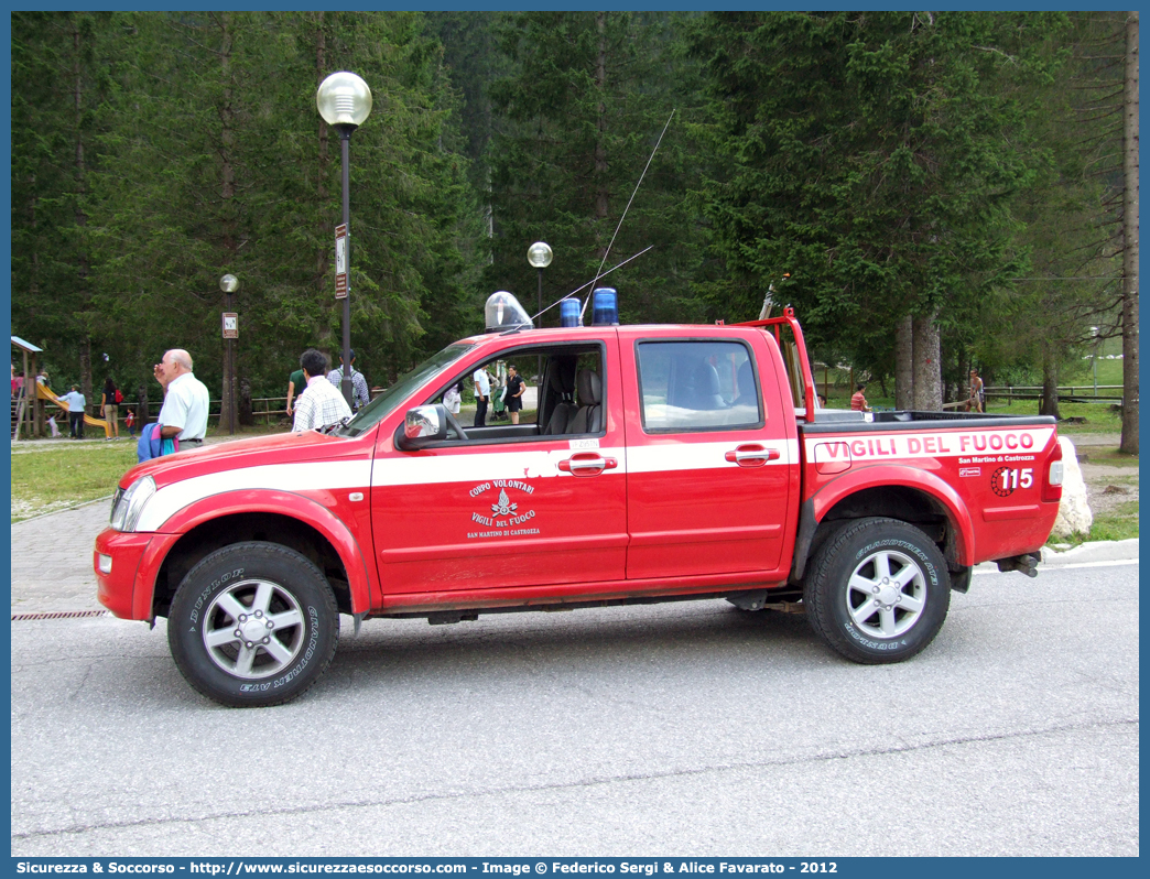 VF Z95TN
Corpo Volontario Vigili del Fuoco San Martino di Castrozza
Isuzu D-Max I serie
Parole chiave: VF;V.F.;Vigili del Fuoco;Vigili;Fuoco;Volontari;San Martino di Castrozza;Isuzu;D-Max II serie;Z95TN