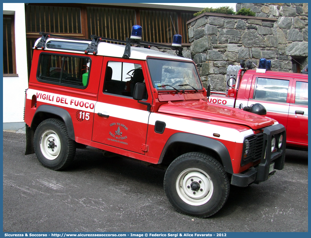 VF 2D0TN
Corpo Volontario Vigili del Fuoco San Martino di Castrozza
Land Rover Defender 90
Parole chiave: VF;V.F.;Vigili del Fuoco;Vigili;Fuoco;Volontari;San Martino di Castrozza;Land Rover;Defender 90;2D0TN