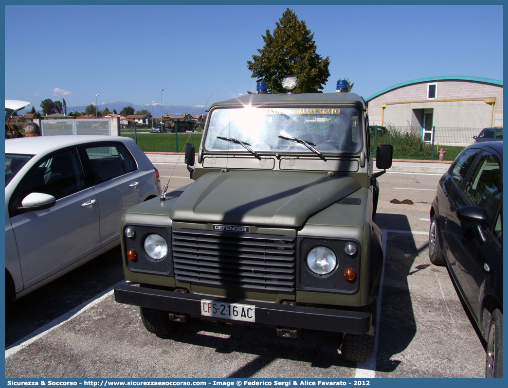 CFS 216AC
Corpo Forestale dello Stato
Land Rover Defender 90
Parole chiave: Corpo;Forestale;Stato;Corpo Forestale dello Stato;CFS;C.F.S.;Land Rover;Defender;90;216AC;216 AC