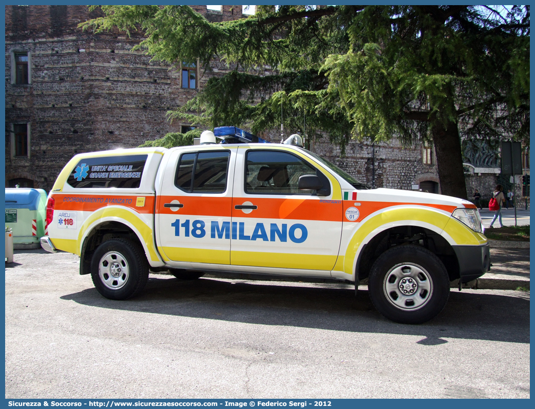 RESCUE 01
118 Milano
Nissan Navara II serie
Allestitore Bonfanti S.a.s.
Parole chiave: 118;AREU;A.R.E.U.;S.S.U.Em.;SSUEm;Lombardia;Milano;Nissan;Navara;USGE;U.S.G.E.;Grandi Emergenze;Maxiemergenza;Maxiemergenze;Maxi Emergenza;Maxi Emergenze;Bonfanti