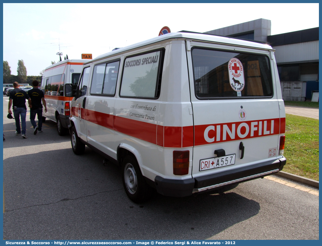 CRI A557
Croce Rossa Italiana
Piacenza
Fiat Ducato I serie restyling
Cinofili
Parole chiave: CRI;C.R.I.;Croce Rossa Italiana;Cinofili;Unità;Cinofila;Cinofile;Soccorsi;Speciali;Fiat;Ducato;A557