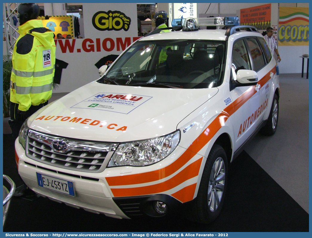 3969
118 Azienda Regionale Emergenza Urgenza
Regione Lombardia
Subaru Forester V serie
Allestitore Bertazzoni S.r.l.
Parole chiave: 118;AREU;A.R.E.U.;S.S.U.Em.;SSUEm;Lombardia;Automedica;Subaru;Forester;Bertazzoni