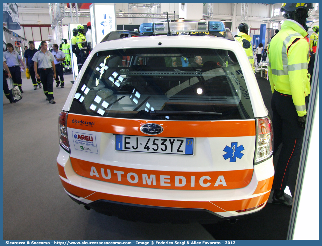 3969
118 Azienda Regionale Emergenza Urgenza
Regione Lombardia
Subaru Forester V serie
Allestitore Bertazzoni S.r.l.
Parole chiave: 118;AREU;A.R.E.U.;S.S.U.Em.;SSUEm;Lombardia;Automedica;Subaru;Forester;Bertazzoni