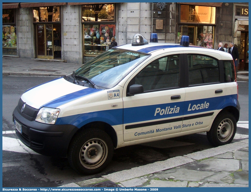 -
Polizia Locale
Comunità Montana Valli Stura e Orba
Fiat Nuova Panda 4x4
Parole chiave: Polizia;Locale;Municipale;Valli Stura e Orba;Fiat;Nuova Panda